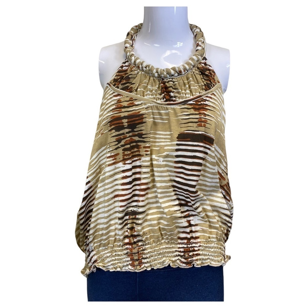 Tommy Hilfiger Halter Top - Large - Brown Tones